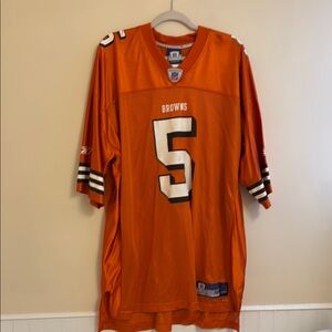 Reebok Orange Jersey with Number 5 and Short Sleeves